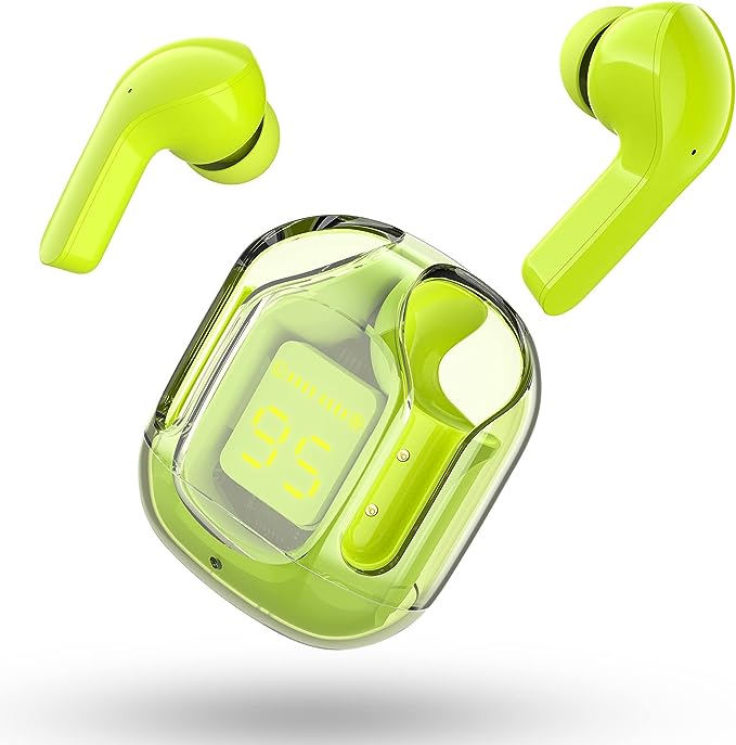 FabPods Wireless Earbuds with Charging Case and LED Digital Display