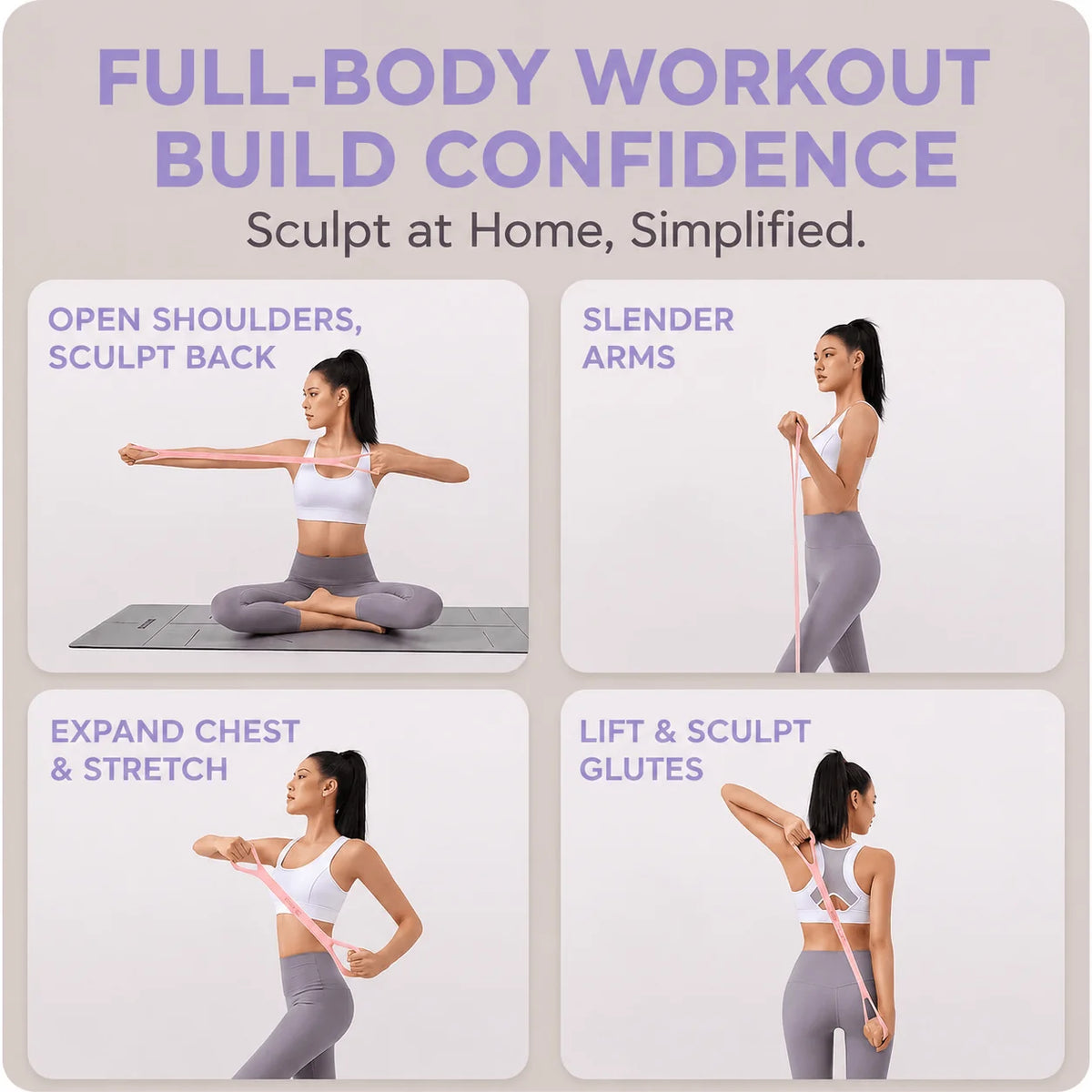 Figure 8 Workout Resistance Band for Yoga ( BUY 1 GET 1 FREE )