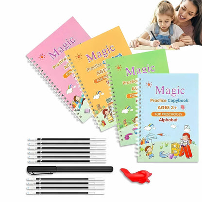 Magic Practice Copybook - (4 Book + 10 Refill) (A-127)